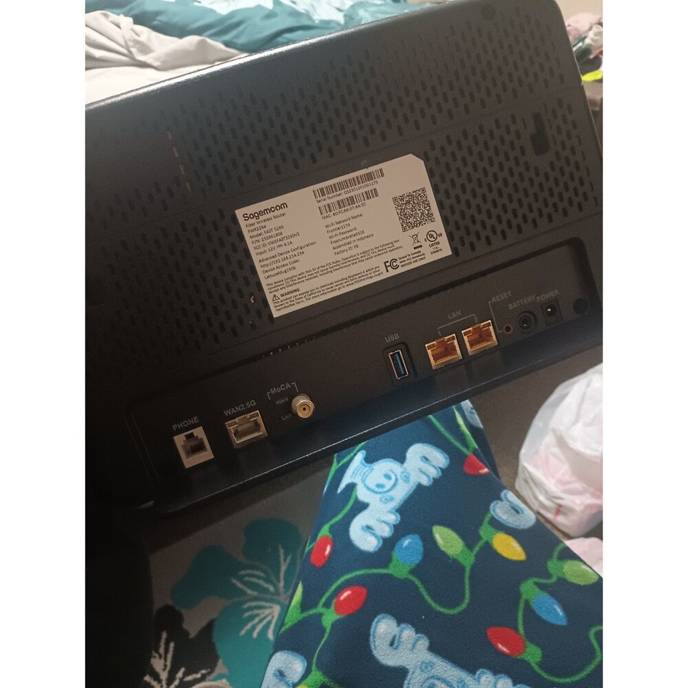 Frontier Sagemcom Fast 5290 Fiber Wireless Router - Model FWR226e - Picture 4 of 4